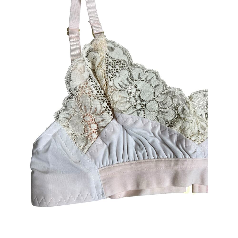 We are HAH Free People NWT Ladies Lounge Bralette Blanc XS Coquette Sexy - Picture 2 of 8